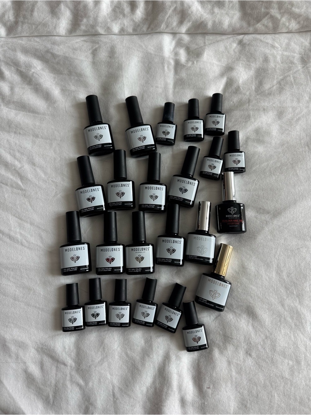 Modelones Black & White Gel Nail Polish Bundle - Assorted Bottles